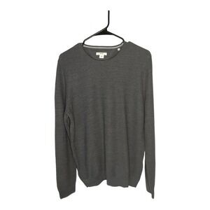 Brax Men’s Rick Gray Crewneck Virgin Wool Long Sleeve Pullover Sweater Size 50